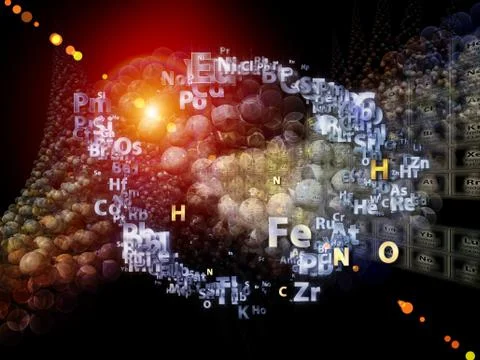 Chemical Elements Backdrop イラスト素材
