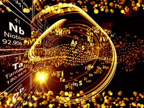 Chemical Elements Background Stockillustratie