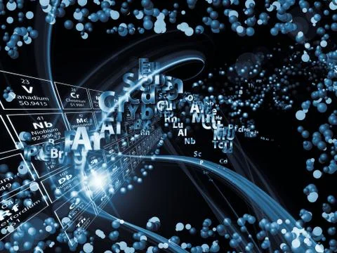Chemical Elements Background Illustrazione stock