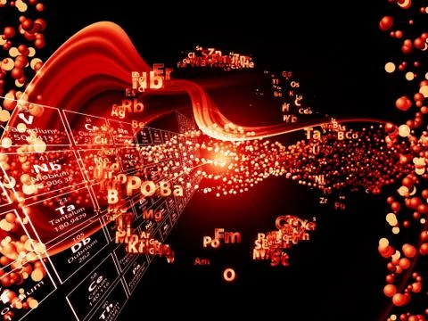 Chemical Elements Background Ilustración de archivo