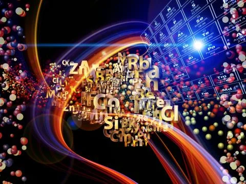 Chemical Elements Background Ilustración de archivo