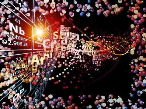 Chemical Elements Background Stock Illustration