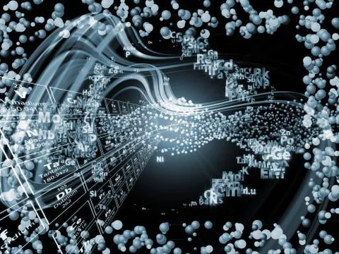 Chemical Elements Background Illustrazione stock