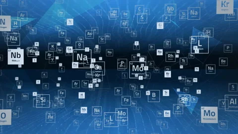 Chemical Elements  BG Stock Footage 171942256