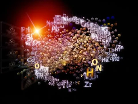 Chemical Elements Metaphor Stock Illustration