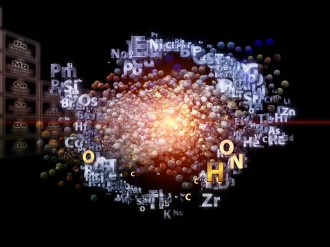 Chemical Elements Metaphor Stock Illustration