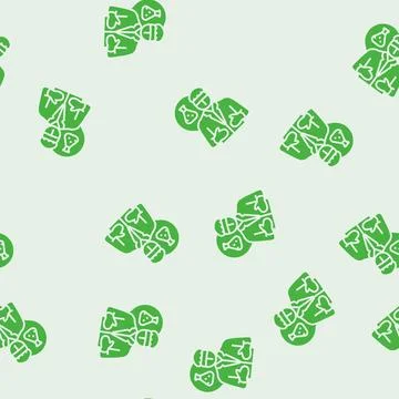 Chemical engineer technology glyph seamless pattern Stock Illustration