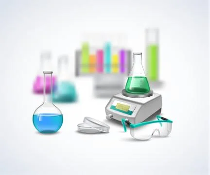 Chemical Eqiupment Composition Illustration