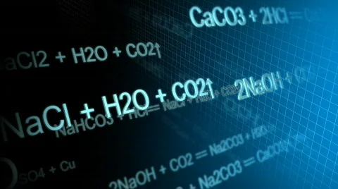 Chemical Equation Stock Footage 832017