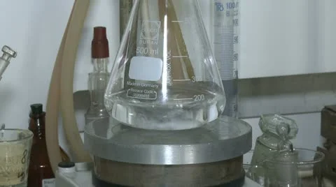 Chemical experiment in laboratory Stock Footage 11805830