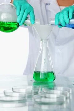 Chemical experiment Stock Photos