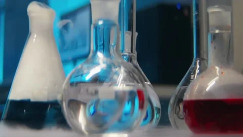 Chemical experiments, experiments, tests, analyzes Stock Footage 141867956