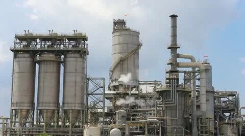 Chemical factory structure Stock Footage 20133465