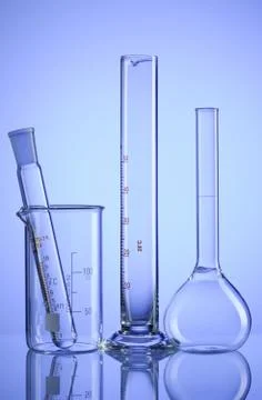 Chemical flasks Stock Photos