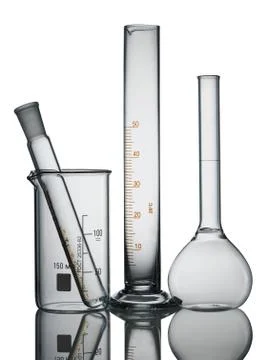 Chemical flasks Stock Photos