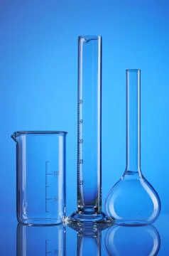 Chemical flasks Stock Photos
