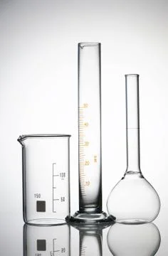 Chemical flasks Stock Photos