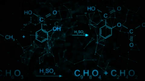 Chemical formula animation Stock Footage 118014986