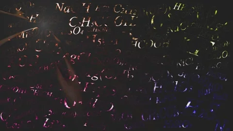 Chemical Formulas Stock Footage 93201116