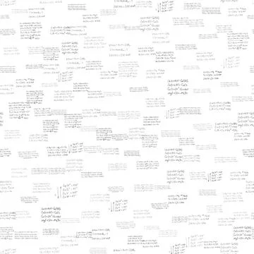Chemical formulas. scientific, educational background on white. seamless pattern Stock Illustration