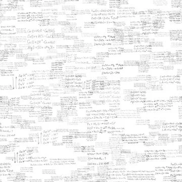 Chemical formulas. scientific, educational background on white. seamless pattern Stock Illustration