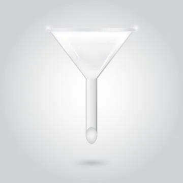 Chemical funnel Stock Illustration