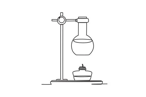 Chemical heating process Stock Illustration