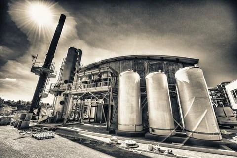 Chemical Industry Infrastructure Development Zone Stock Photos
