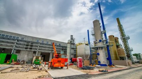 Chemical Industry Infrastructure Development Zone Stock Photos