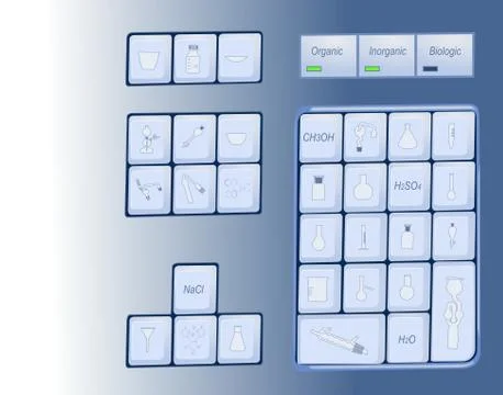 Chemical keyboard Stock-Illustration