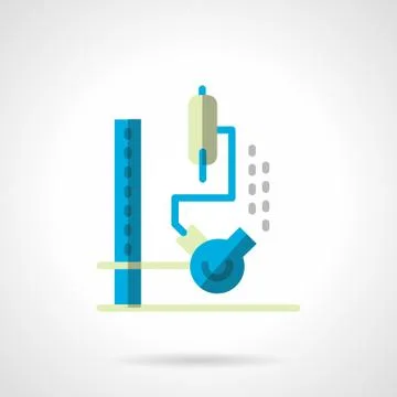 Chemical lab equipment flat color vector icon Illustrazione stock