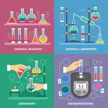 Chemical Laboratory Concept Stock Illustration