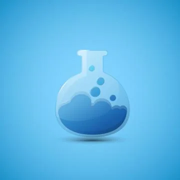 Chemical laboratory flask Stock Illustration