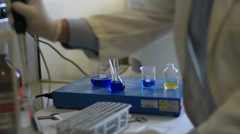 Chemical laboratory Stock Footage 20447884