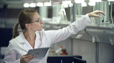 Chemical Laboratory Stock Footage 44455736