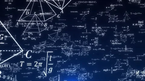 Chemical mathematical equations background Stock Footage 333877040