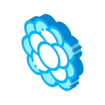 Chemical Microscope Bacterium isometric icon vector illustration Stock Illustration