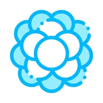 Chemical Microscope Bacterium Vector Sign Icon Illustrazione stock