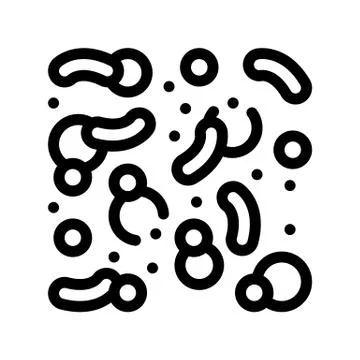 Chemical Microscope Microorganisms Vector Icon イラスト素材