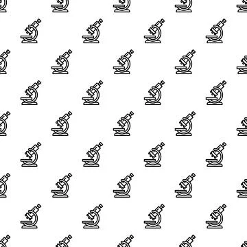 Chemical microscope pattern seamless Stockillustratie