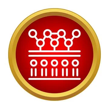 Chemical molecular structure network connecting cells icon Stock Illustration