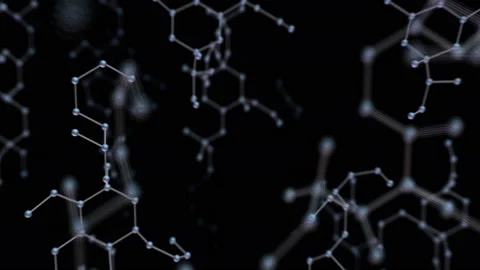 Chemical molecule Bv black 4k Vidéo 110857024