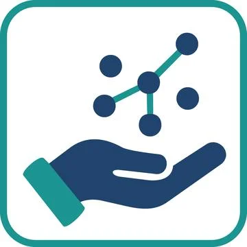 Chemical molecule data analysis research icon Stock Illustration