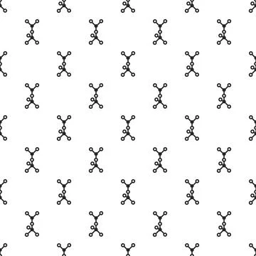 Chemical molecule pattern seamless Stock Illustration
