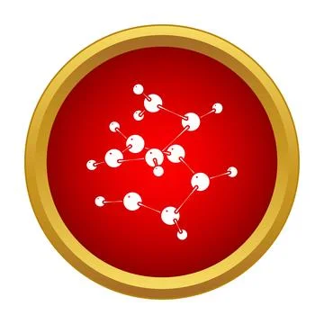 Chemical molecule structure illustrating science and research concepts Stock Illustration