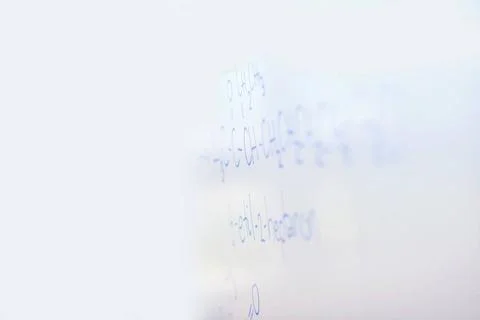 Chemical molecule structure on white boar abstract science and chemical mo... Stock Photos