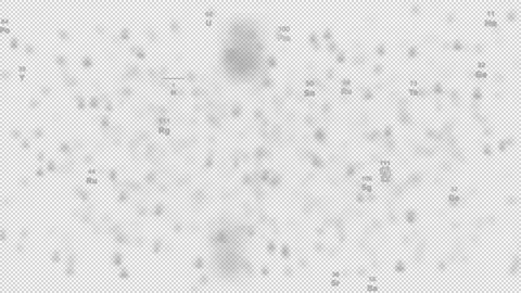 Chemical Particles On Alpha Video stock 196879346