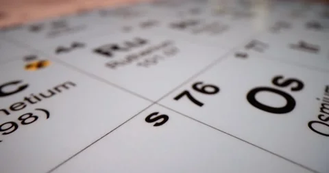 Chemical periodic table elements background. Chemical element classification and Stock Footage 238830937