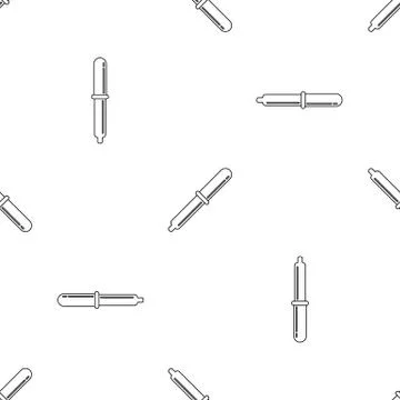 Chemical pipette pattern seamless Illustrazione stock