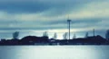 Chemical pollution construction on the sea HD Footage
